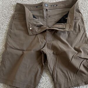 Prana Men's Tan Flat Front Shorts